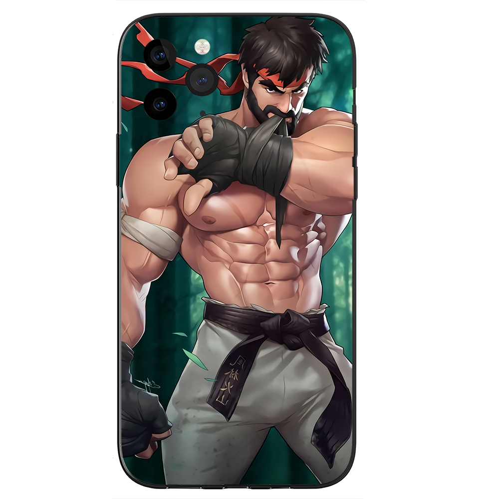 街霸手机壳适用苹果14PRO防摔MATE50磨砂NOVA10小米13OPPOA96软套