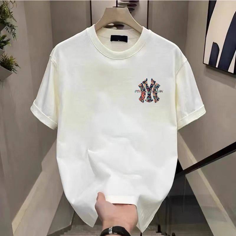 外贸出口尾货清仓捡漏~夏季短袖T恤男女士宽松纯棉半袖上衣服潮牌