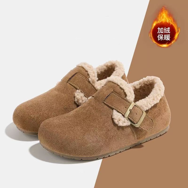 冬季防滑保暖勃肯鞋保暖棉鞋
