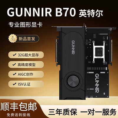 全新蓝戟Intel Arc B60 24G B70 32G涡轮显卡Ai服务器高算力显卡