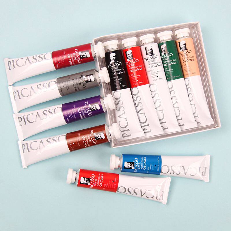 凤凰毕加索油画颜料12色套装初学者入门级学生用专业绘画工具材料