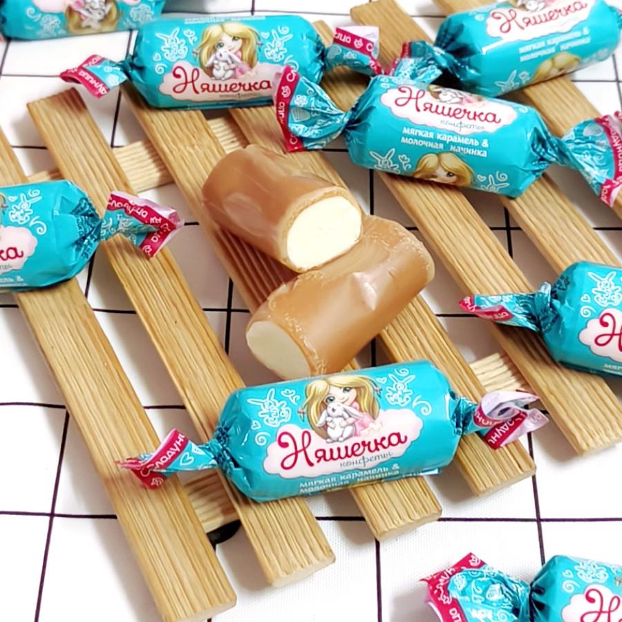 俄罗斯进口牛奶糖果零食怀旧奶糖