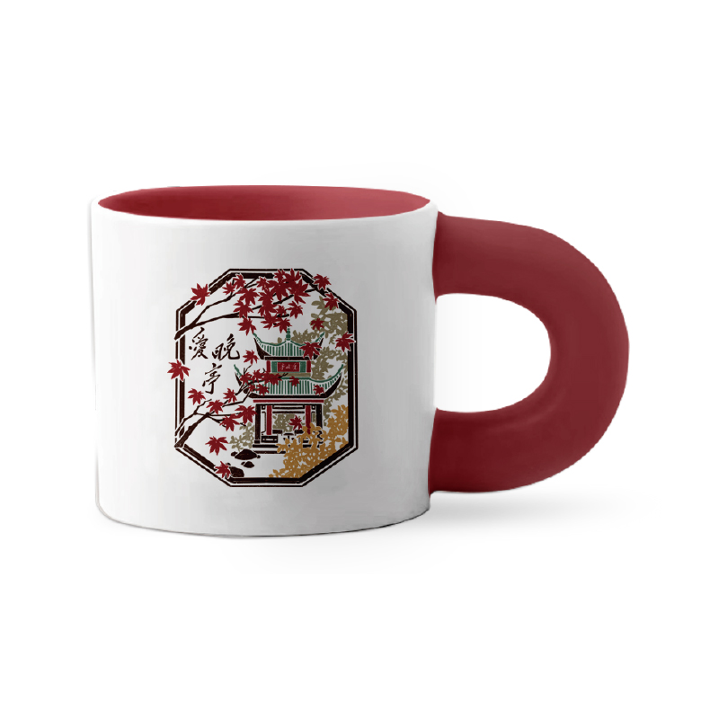 长沙文创陶瓷马克杯家用高脚