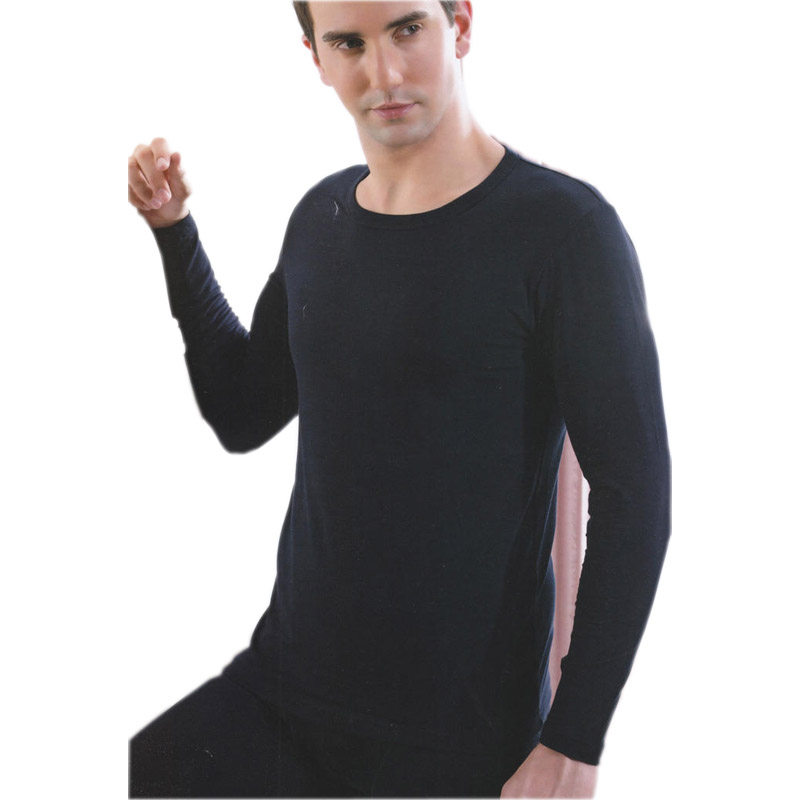 男士弹力棉圆领保暖内衣套装包邮