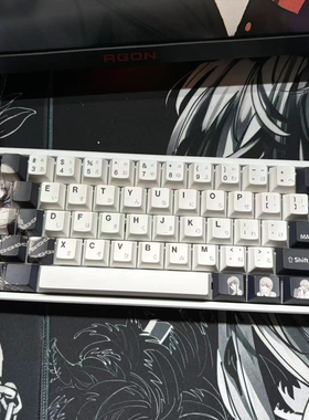 双边黑makima键帽 适配wooting ez63 made 美加狮68 rs7 夜魔等