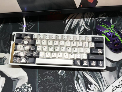 双边黑makima键帽 适配wooting ez63 made 美加狮68 rs7 夜魔等