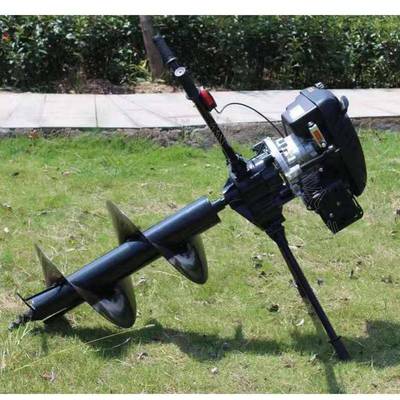 多用途挖树栽树机种植打孔机螺旋地面钻孔机冰钻 四冲程冰钻 地钻