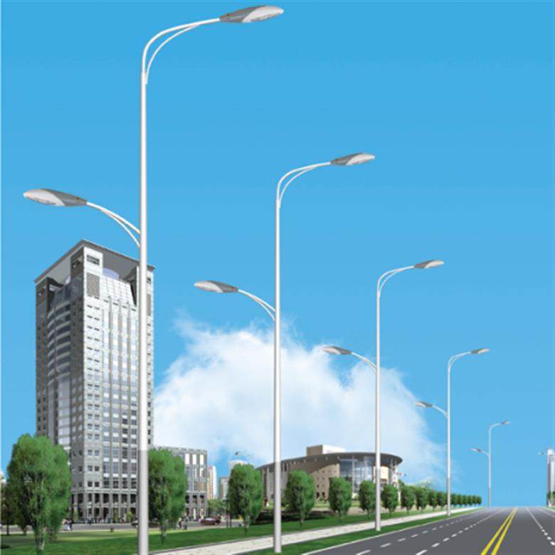 8米单臂路灯 高低臂12米路灯杆 扬州路灯杆 户外路灯灯杆生产厂家