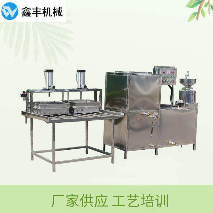 全智能豆腐机生产线 豆腐设备全套实拍 简易学 一机多用