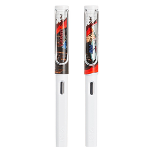 名侦探柯南限定钢笔联名爱好3-5年级学生书写抽墨换墨囊两用钢笔三年级初学者练字钢笔EF尖0.38