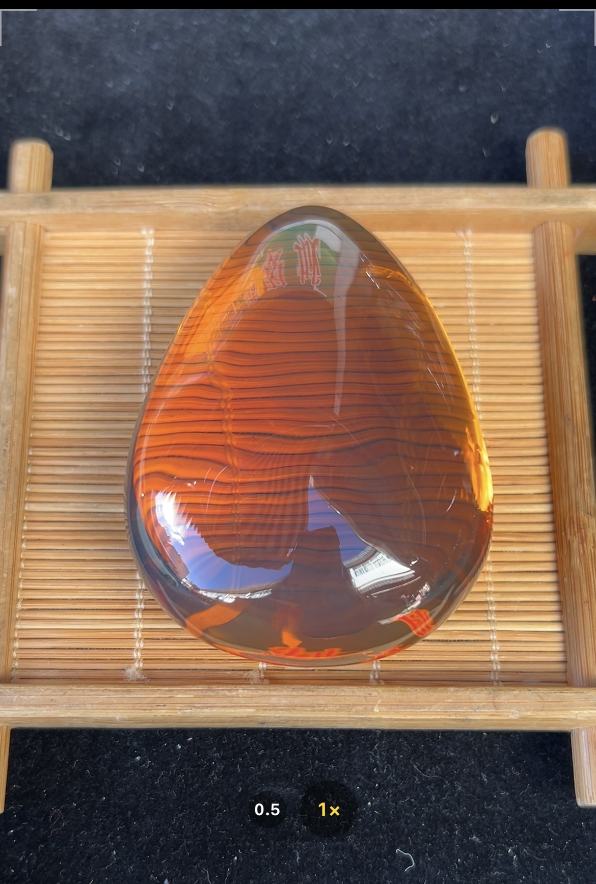 缅甸琥珀血茶水滴87.2克