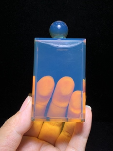 缅甸琥珀高蓝子岗牌61.8克 461牌形