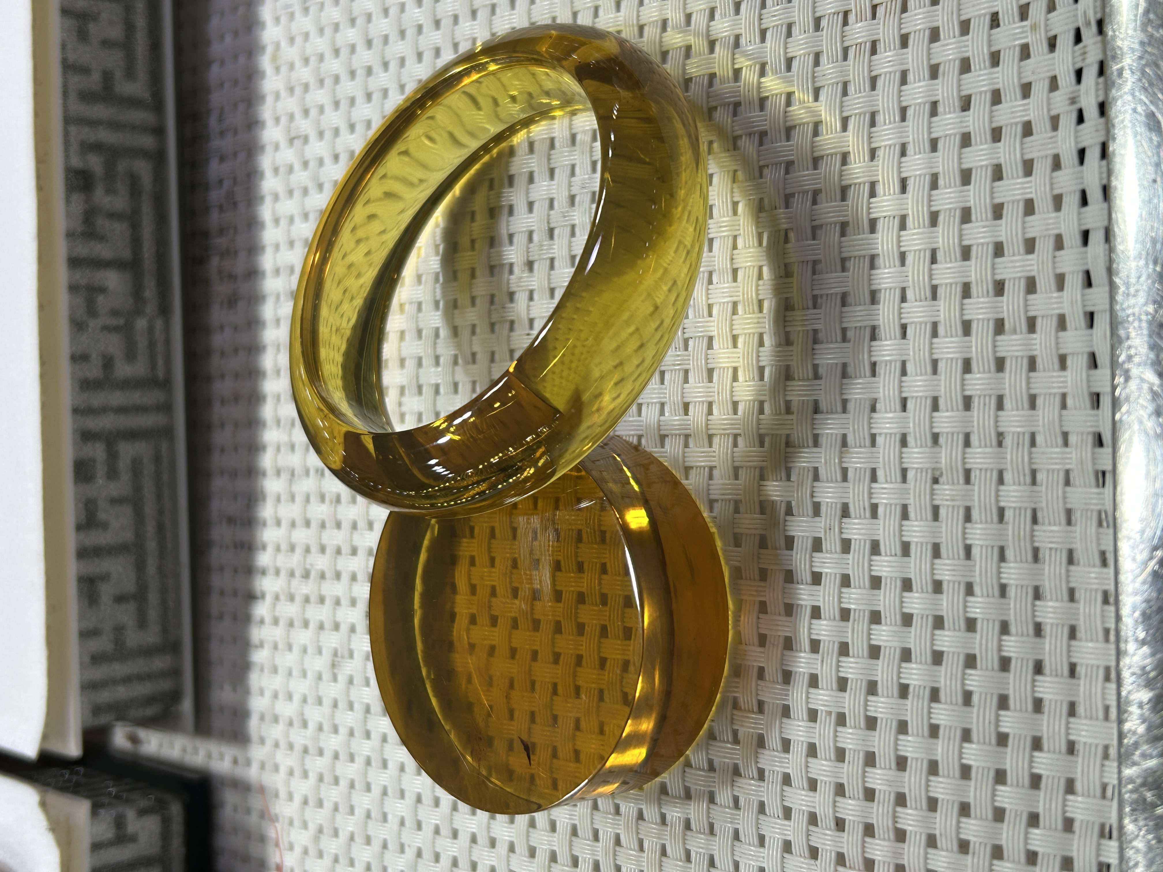 缅甸琥珀柳青手镯54