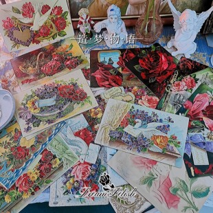 玫瑰藏馆 | Vintage西洋古董花卉明信片 私人珍藏品（11.28上新