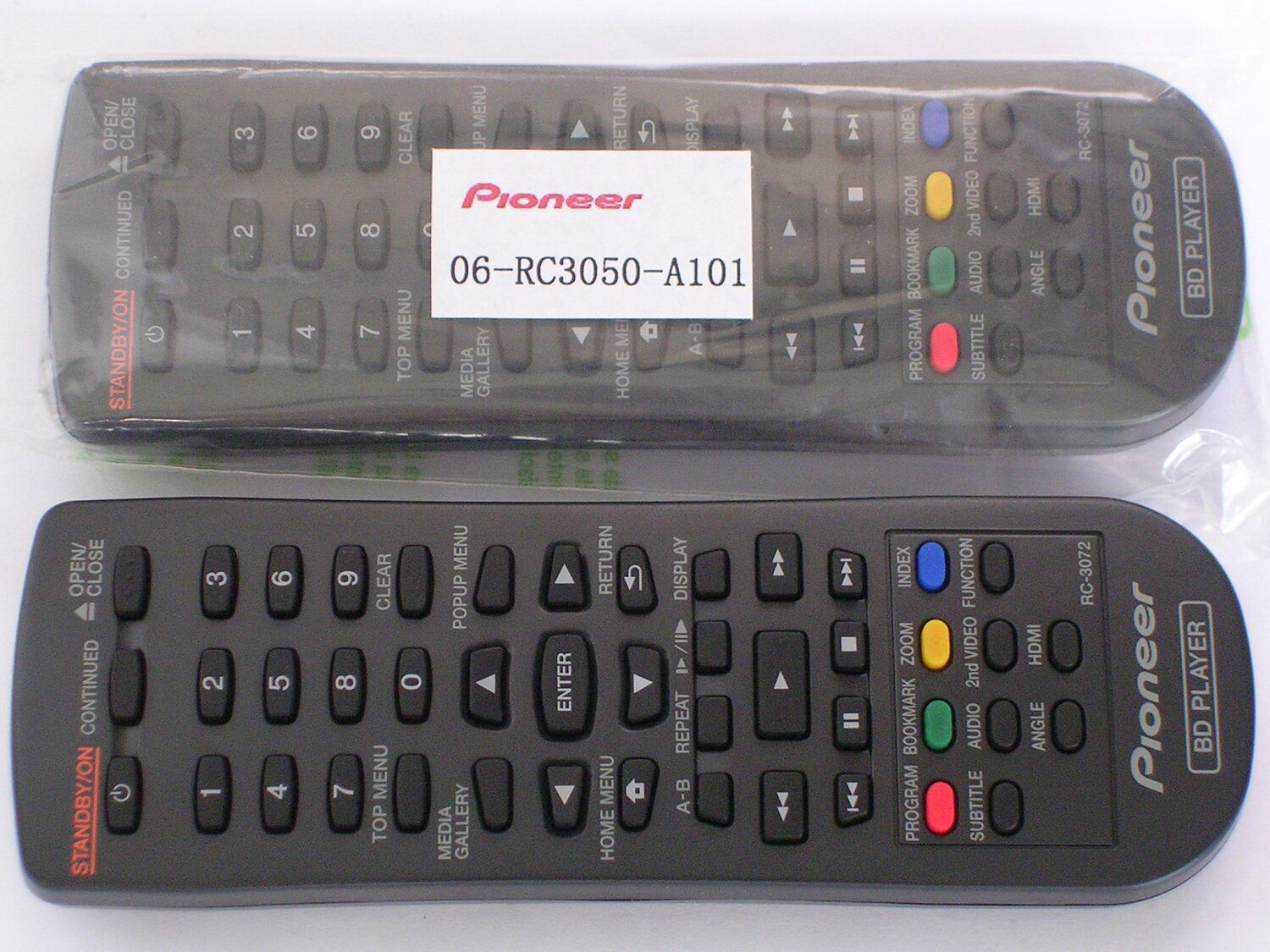 原装PIONEER先锋蓝光DVD机BDP-3110 BDP-3120 全新遥控器 RC-3072