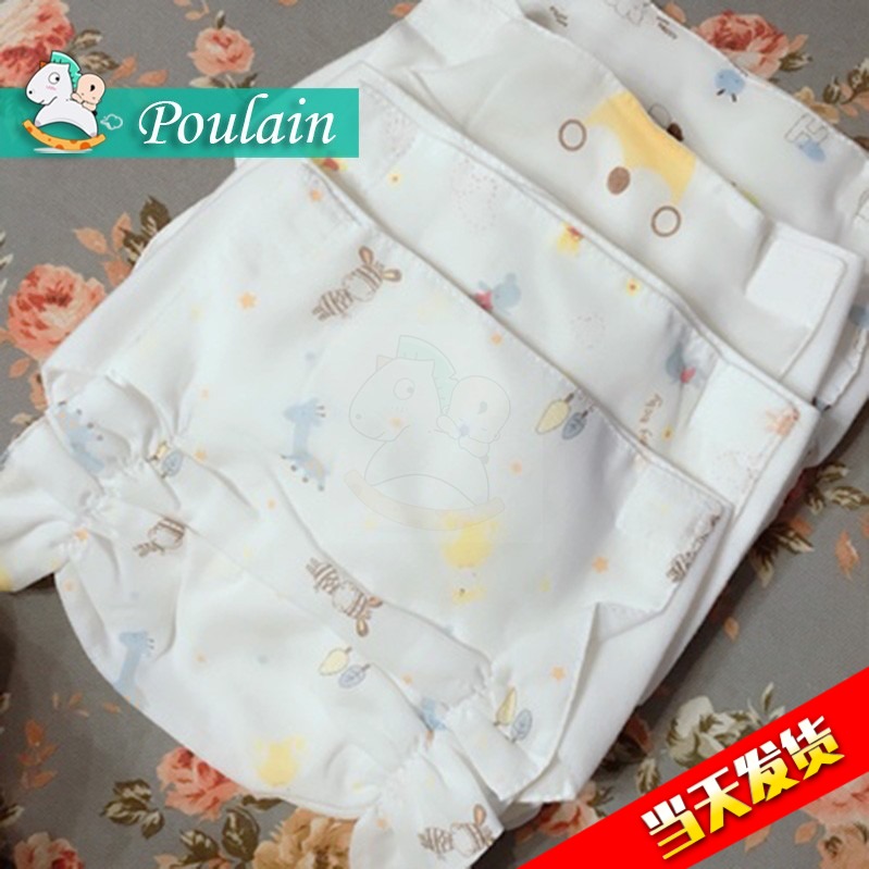 新生婴儿尿布裤兜薄可洗纯棉纸尿裤可放芥子夏季防水防漏包尿纱布 Изображение 1 新生婴儿尿布裤兜薄可洗纯棉纸尿裤可放芥子夏季防水防漏包尿纱布 Изображение 1