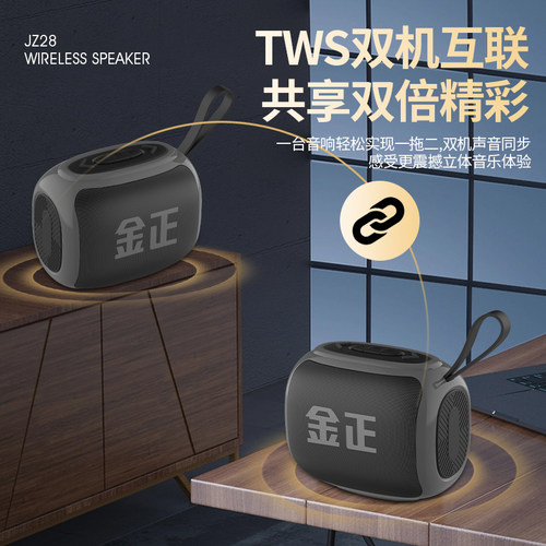 金正JZ28/TWS蓝牙防水运动音箱