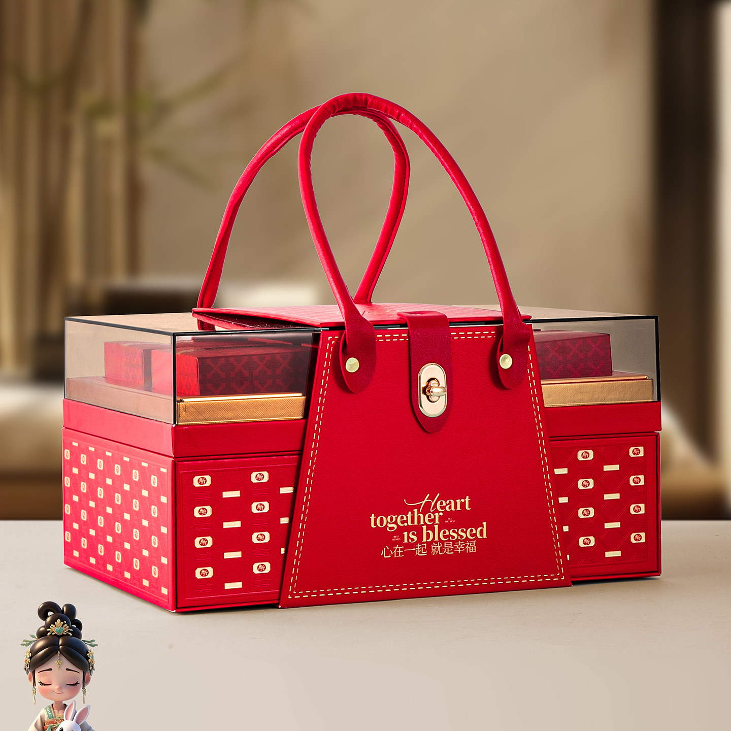 亚克力透明高档月饼礼盒包装盒