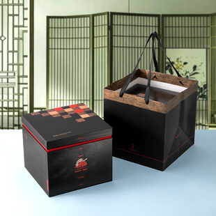 中秋节高级感高档酒店月饼礼盒包装 2025新款 盒空礼品盒定制现货