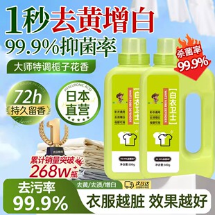 【泡立净】白衣卫士活氧去渍去黄去污溶解剂白衣去油渍留香HP