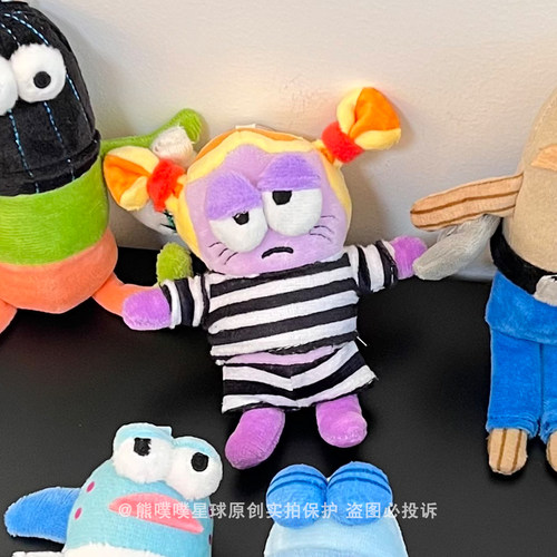 海绵宝宝二代恶霸鱼毛绒挂件