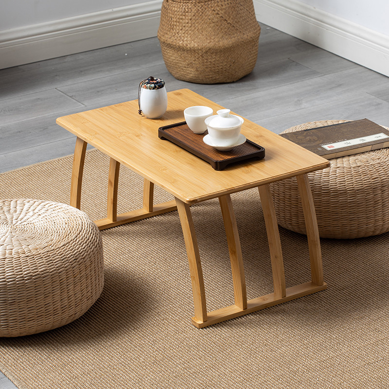 楠竹飘窗小茶几日式桌子卧室折叠