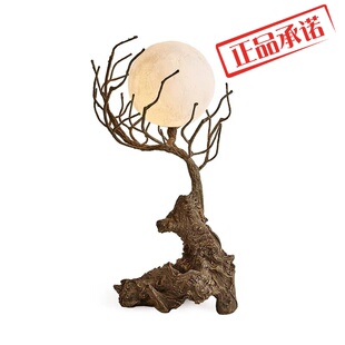 禅意客厅灯诧寂风个性树枝根艺民宿书房玄关茶桌装饰艺术造型台灯