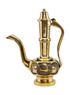 黄铜招财进宝酒壶酒杯吾堂吾器