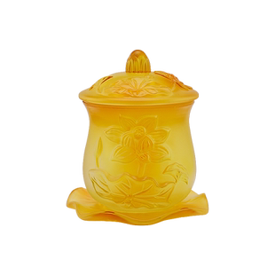 陶瓷琉璃供佛杯供水杯佛具用品家用佛前观音莲花圣水杯净水杯供杯