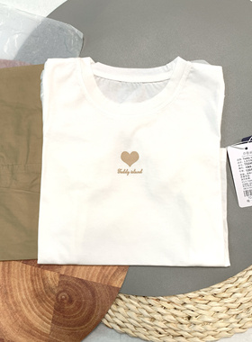 童装专柜高货夏季新款女童薄款短袖纯棉背带裙两件套120.130足码