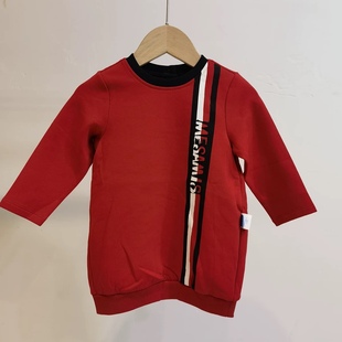 蒙蒙M米春秋女童长款卫衣T恤上衣90-130