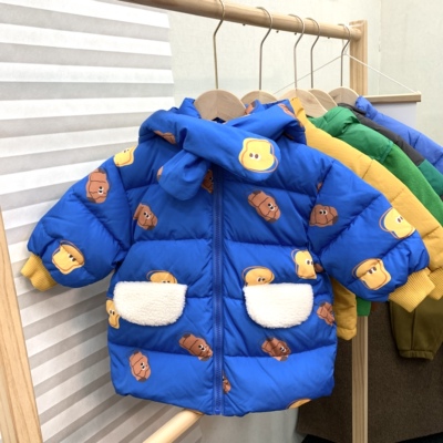 承X儿童秋冬设计师款新国标90绒男童女童可爱吐司面包羽绒服外套5