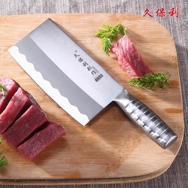 台湾久保利菜刀8013角薄不锈合金钢日式家用切片刀厨房刀具套装