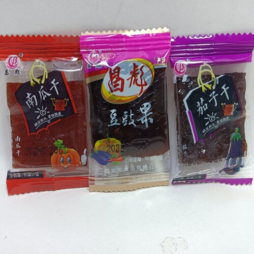昌彪南瓜干茄子干500克休闲零食