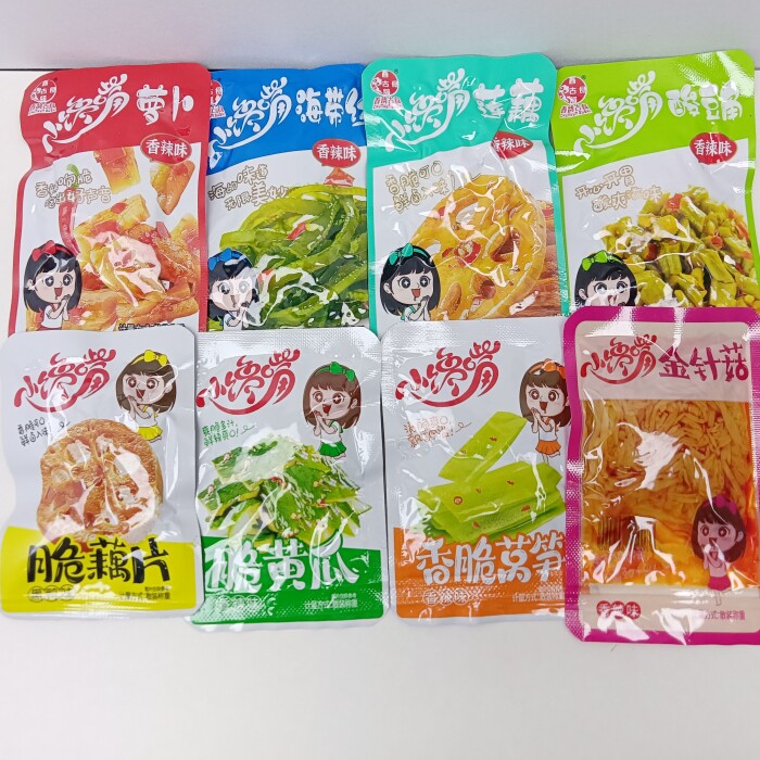 春韵古食小馋嘴脆萝卜海带莴笋豆角藕500克香辣零食湖南特产