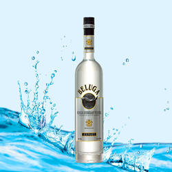 黑山产VODKA俄罗斯白鲸伏特加原装进口银鲟鱼瓶装洋酒夜店BELUGA
