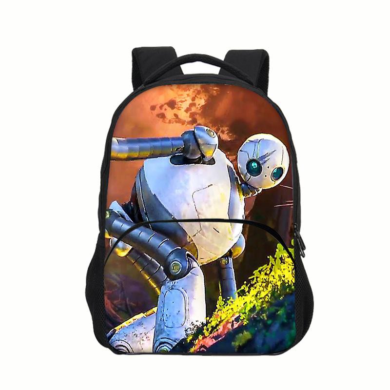 The Wild Robot荒野机器人40厘米贴袋动漫双肩背包跨镜款学生书包