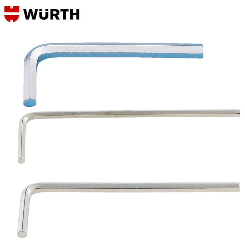 WURTH/伍尔特加长内六角扳手单个工具平头球头加长内六方扳手公制