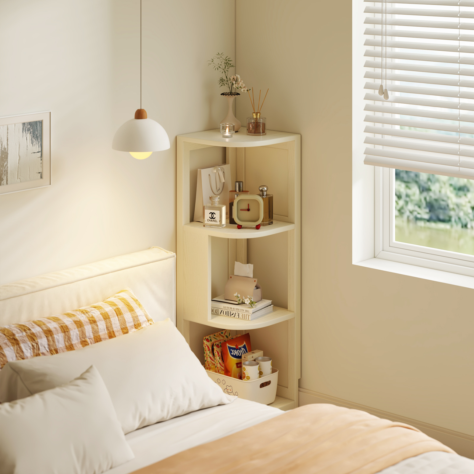 美冉家居简易收纳书柜转角柜