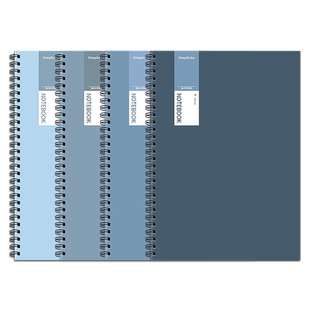 a4活页本线圈本加厚笔记本大学生简约ins风厚本子软皮横线本空白B5日记本小学生练习本大号考研初中生作业本