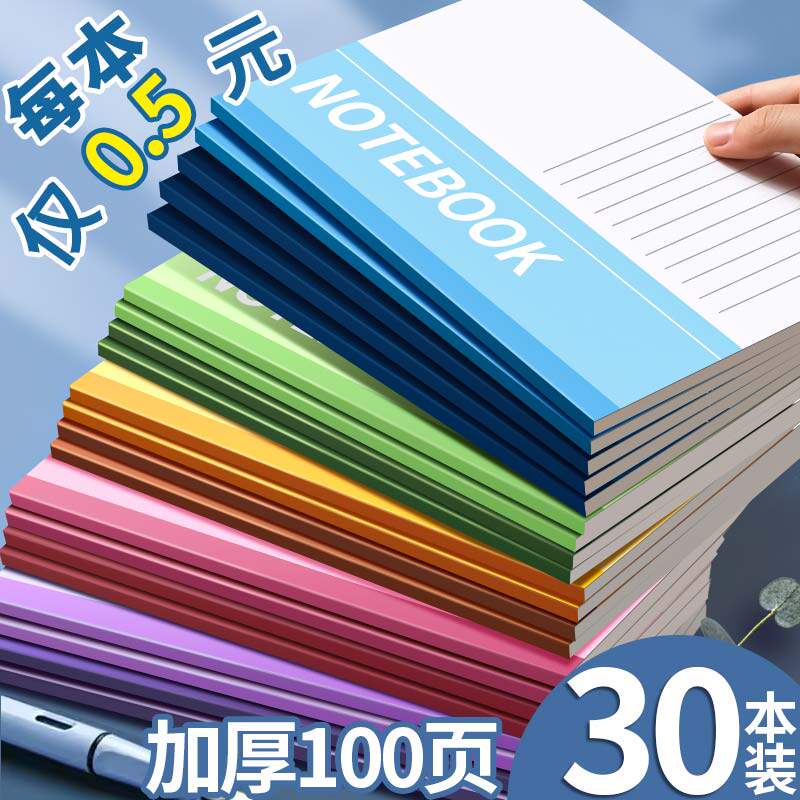 30本加厚笔记本本子办公用