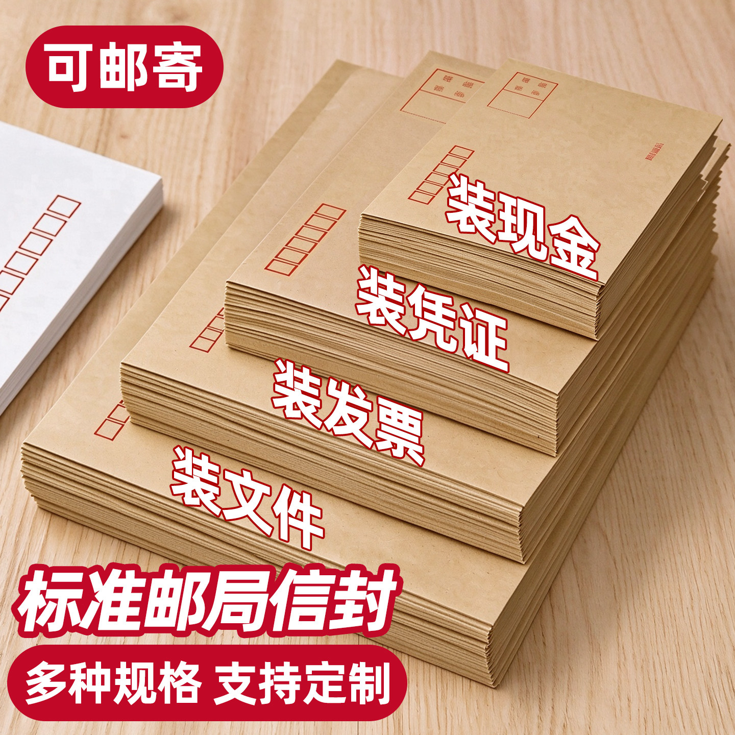 【标准邮局袋子】加厚牛皮信封