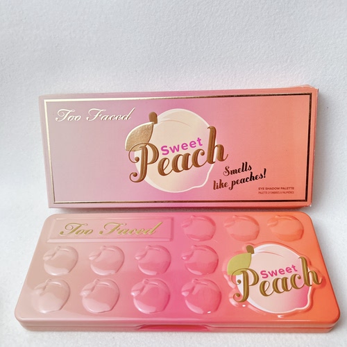 Too Faced 18色蜜桃桃子眼影盘Sweet Peach盒子膏体瑕疵如图19产