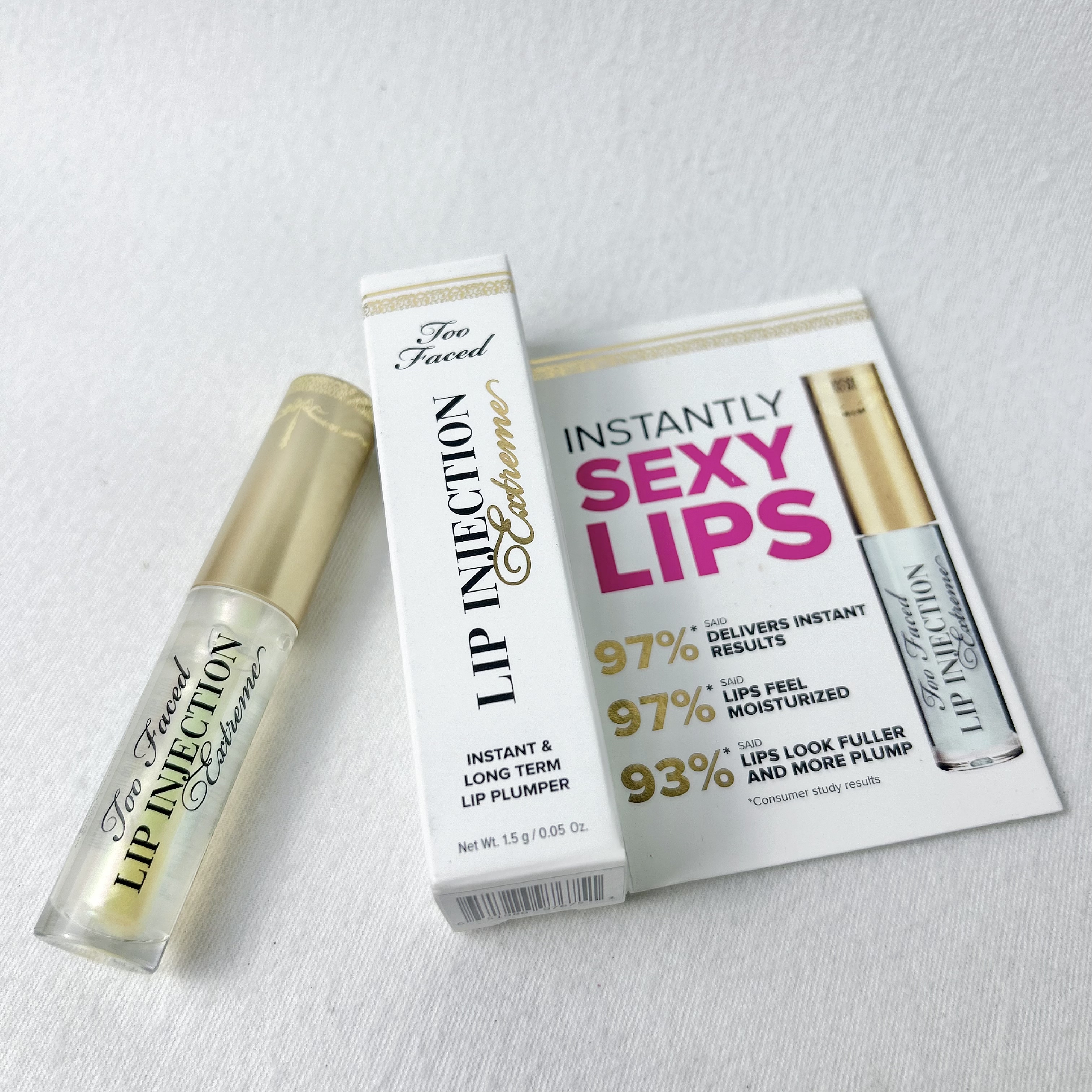 Too Faced 玻尿酸丰唇唇膏唇蜜唇釉lip injection小样1.5g 21年产