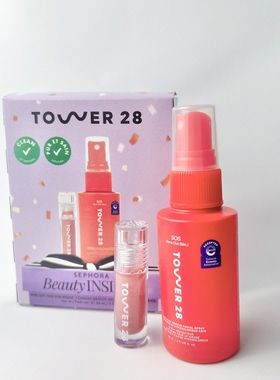 Tower28 SOS急救面部喷雾60ml+迷你唇蜜pistachio小样套装