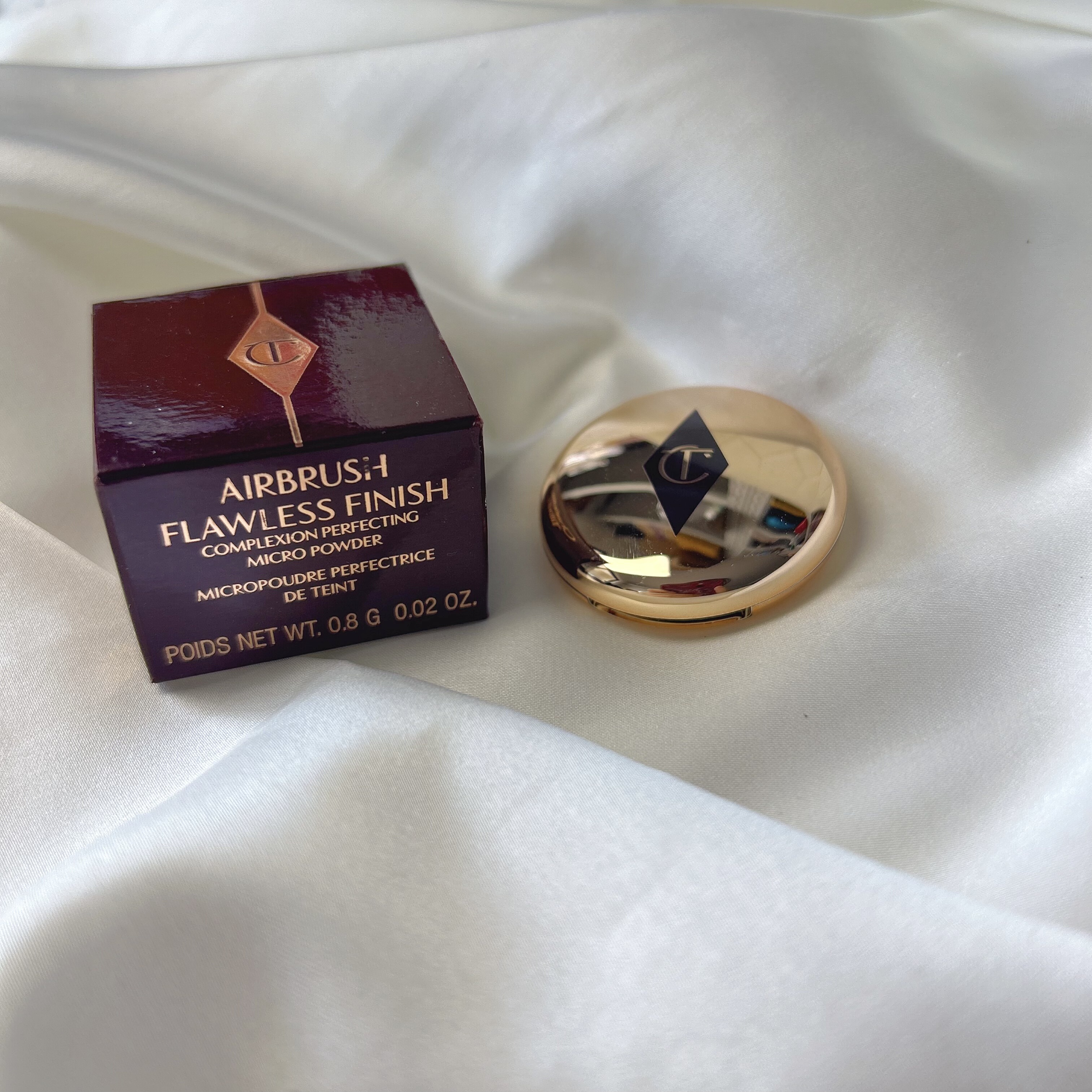 清仓！ CT粉饼小金盘02/04 蜜粉饼小样便携装0.8g 定妆控油遮瑕