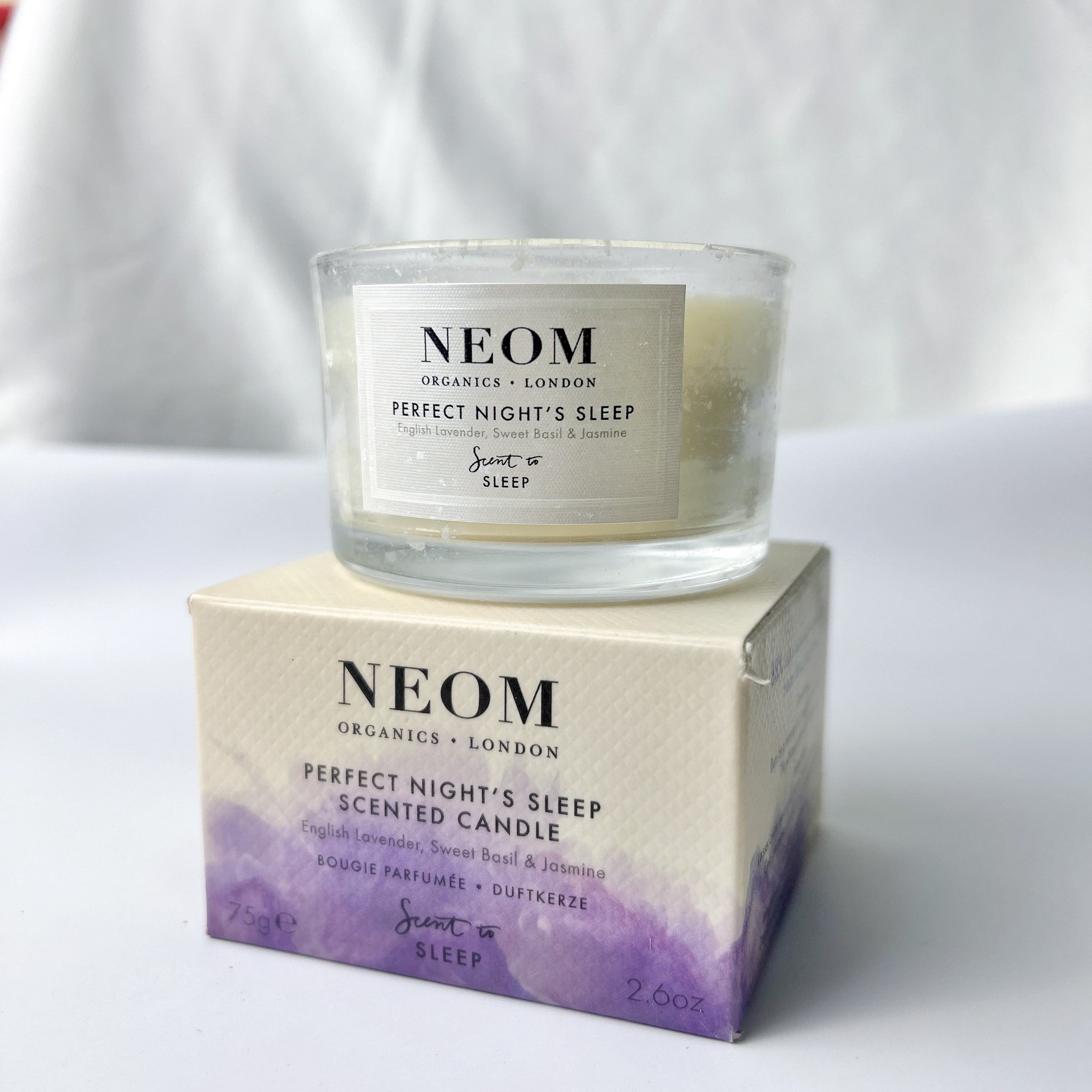 英国产小众香薰 NEOM HAPPINESS薰衣草有机香薰蜡烛75g 膏体瑕疵