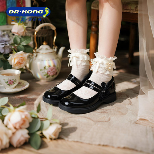 江博士女童单鞋公主皮鞋礼仪鞋