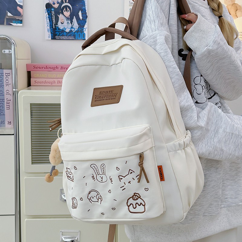 大学生双肩包女书包高级感