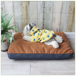 狗垫宠物窝狗窝猫窝垫子狗屋大中小型犬泰迪四季加厚床垫 可拆垫